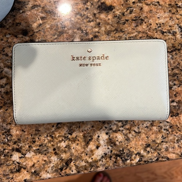Light blue/green Kate spade purse with matching wallet - Picture 4 of 5